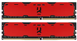 Оперативная память GooDRam DDR4 8GB (2x4GB) 3000MHz IRDM X (IR-XR3000D464L16S/8GDC) Red