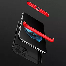 Чехол LikGus GKK 360 градусов (opp) для Xiaomi Mi 11 Lite Черный / Красный - миниатюра 3