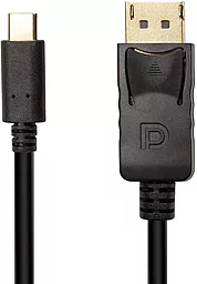 Відеокабель PowerPlant USB Type-C 3.1 Thunderbolt 3 - DisplayPort v1.1 4k 30hz 3m black (CA912544)