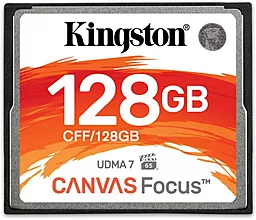 Карта памяти Kingston CompactFlash 128GB Canvas Focus UDMA 7 (CFF/128GB)