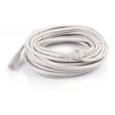 Патч-корд RJ-45 10м Vinga Cat. 5e UTP CCA білий (5E0.5CCA-10.0) - фото 3