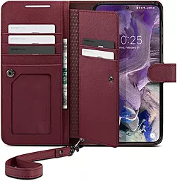 Чехол Spigen Wallet S Plus для Samsung Galaxy S23 Burgundy (‎ACS05724)