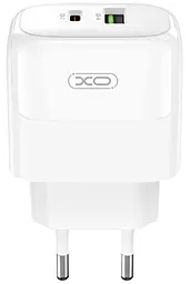 Сетевое зарядное устройство XO L138 30w PD USB-C/USB-A ports charger white - фото Сетевое зарядное устройство XO L138 30w PD USB-C/USB-A ports charger white