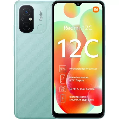 Смартфон Xiaomi Redmi 12C 3/64GB Mint Green - фото 1