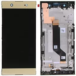 Дисплей Sony Xperia XA1 Ultra с тачскрином и рамкой, Gold - фото Дисплей Sony Xperia XA1 Ultra с тачскрином и рамкой, Gold