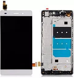 Дисплей Huawei P8 Lite 2015 (ALE-L21, ALE-L02, hi6210sft, ALE-L23, ALE-UL00, ALE-21, ALE-L04, ALE-TL00) з тачскріном і рамкою, оригінал, White - фото Дисплей Huawei P8 Lite 2015 (ALE-L21, ALE-L02, hi6210sft, ALE-L23, ALE-UL00, ALE-21, ALE-L04, ALE-TL00) з тачскріном і рамкою, оригінал, White