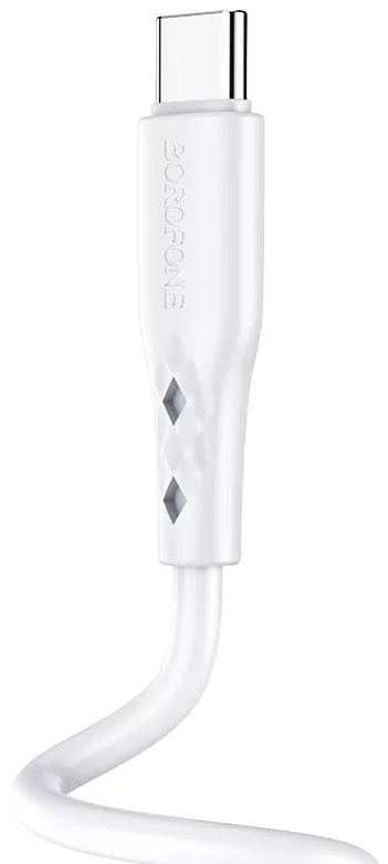 Кабель Borofone BX48 USB-A - Type-C 15w 3a 1м cable White - фото 3