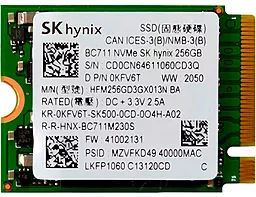 Накопичувач SSD Hynix BC711 256GB M.2 NVMe (HFM256GD3GX013N)