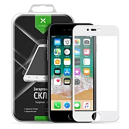 Защитное стекло Vinga Full Glue Apple iPhone 7, iPhone 8 White (VTPGSI7W8W)