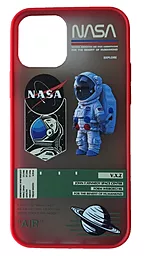 Чехол 1TOUCH Generation Nasa для Apple iPhone 12 Mini Astronaut Saturn Red