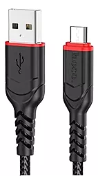 Кабель Hoco X59 USB-A - micro USB 12w 2.4a 1м cable Black - фото Кабель Hoco X59 USB-A - micro USB 12w 2.4a 1м cable Black
