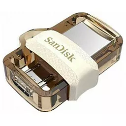 Флешка SanDisk 32GB Ultra Dual Drive m3.0 White-Gold USB 3.0/OTG (SDDD3-032G-G46GW) - миниатюра 2