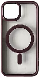 Чехол 1TOUCH Cristal Guard with MagSafe для Apple iPhone 14 Marsala