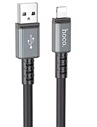 Кабель Hoco X85 Strength USB-A - Lightning 12w 2.4a 1м cable Black - фото Кабель Hoco X85 Strength USB-A - Lightning 12w 2.4a 1м cable Black