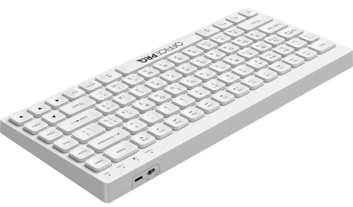 Клавиатура OfficePro SK955W Wireless/Bluetooth White - фото 5