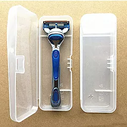 NICHOSI Футляр для бритви Portable Travel Shaver Holder Box Case White - мініатюра 2