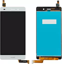 Дисплей Huawei P8 Lite 2015 (ALE-L21, ALE-L02, hi6210sft, ALE-L23, ALE-UL00, ALE-21, ALE-L04, ALE-TL00) з тачскріном, White