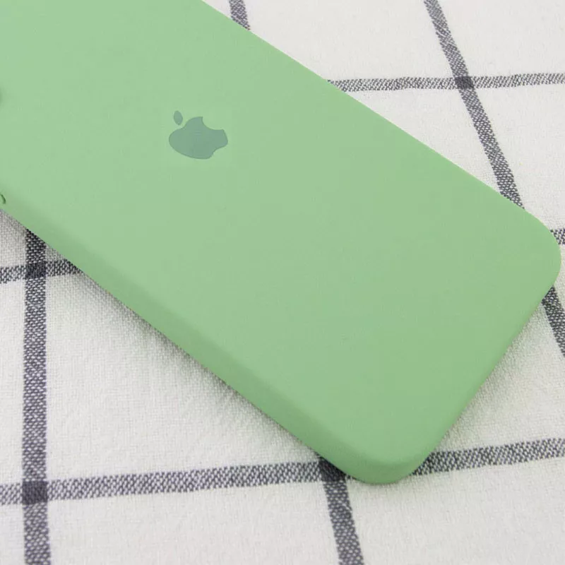 Чохол Silicone Case Full Camera Square для Apple iPhone 11 Pro Max Mint - фото 2