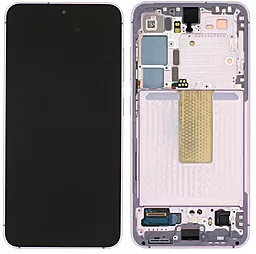 Дисплей Samsung Galaxy S23 S911 5G с тачскрином и рамкой, сервисный оригинал, Lavender - фото Дисплей Samsung Galaxy S23 S911 5G с тачскрином и рамкой, сервисный оригинал, Lavender