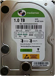 Жесткий диск Mediamax 3.5" 1TB (WL1000GSA6454G)
