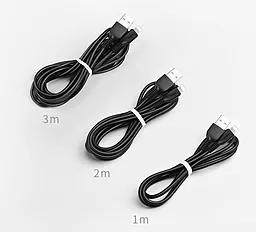 Кабель USB Hoco X20 Flash Сharging Lightning Cable 2M Black - миниатюра 5