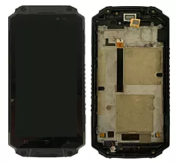 Дисплей Oukitel K10000 Max с тачскрином и рамкой, оригинал, Black - фото Дисплей Oukitel K10000 Max с тачскрином и рамкой, оригинал, Black