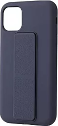 Чехол Silicone Case Hand Holder for Apple iPhone 11 Midnight Blue