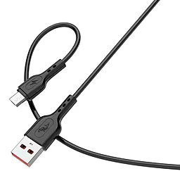 Кабель SkyDolphin S66V USB-A - micro USB 12w 2.4a 1м cable Black - фото Кабель SkyDolphin S66V USB-A - micro USB 12w 2.4a 1м cable Black