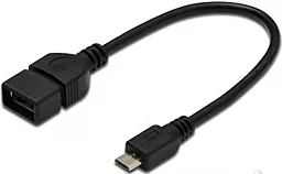 OTG-перехідник Digitus Micro USB to USB OTG 0.2m (AK-300309-002-S) - фото OTG-перехідник Digitus Micro USB to USB OTG 0.2m (AK-300309-002-S)