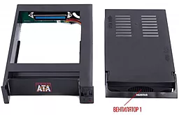 Кишеня для HDD AgeStar SR3P-SW-2F Black 3.5" SATA - мініатюра 2