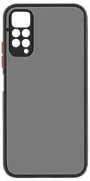 Чехол MakeFuture Xiaomi Redmi Note 11 Frame (Matte PC+TPU) Black (MCMF-XRN11BK)