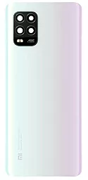 Задняя крышка корпуса Xiaomi Mi 10 Lite / Mi 10 Youth 5G со стеклом камеры, Original Dream White - фото Задняя крышка корпуса Xiaomi Mi 10 Lite / Mi 10 Youth 5G со стеклом камеры, Original Dream White