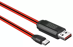 Кабель Hoco U29 LED Displayed Timing USB-A - Type-C 12w 2.4a 1.2м cable White - мініатюра 2 Кабель Hoco U29 LED Displayed Timing USB-A - Type-C 12w 2.4a 1.2м cable White - мініатюра 2
