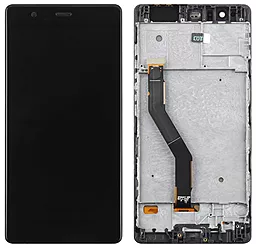 Дисплей Huawei P9 Plus (VIE-L09, VIE-L29, VIE-AL10) с тачскрином и рамкой, оригинал, Black