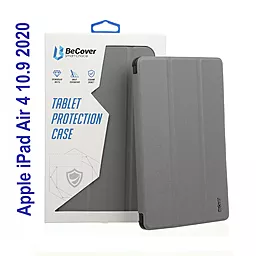 Чохол для планшету BeCover Soft Edge з кріпленням Apple Pencil для Apple iPad Air 10.9" 2020, 2022, iPad Pro 11" 2018  Gray (706820)