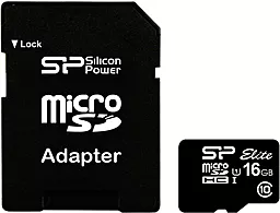 Карта памяти Silicon Power microSDHC 16GB Class 10 UHS-I U1 + SD-адаптер (SP016GBSTHBU1V10SP) - фото Карта памяти Silicon Power microSDHC 16GB Class 10 UHS-I U1 + SD-адаптер (SP016GBSTHBU1V10SP)