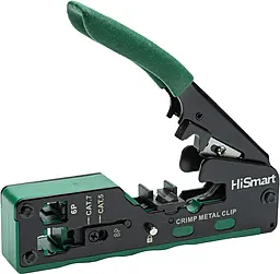 Клещи HiSmart TV992508 для обжима кабелей HiSmart CAT5, CAT6, CAT7 - фото Клещи HiSmart TV992508 для обжима кабелей HiSmart CAT5, CAT6, CAT7