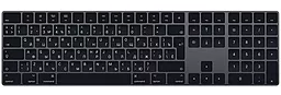 Клавиатура Apple Magic Bluetooth (MRMH2) English version Space Gray - фото Клавиатура Apple Magic Bluetooth (MRMH2) English version Space Gray
