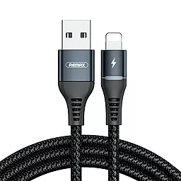 Кабель USB Remax 12w 2.4a Lightning cable black (RC-152i) - миниатюра 2
