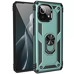Чехол Epik Serge Ring for Magnet для Xiaomi Mi 11 Lite  Зеленый