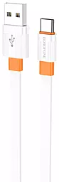 Кабель Borofone BX89 Union USB-A - Type-C 15w 3a 1м cable White/Orange