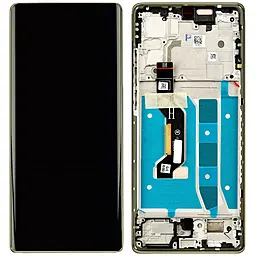 Дисплей Motorola Moto G85 (XT2427) з тачскріном і рамкою, (OLED), Urban Grey