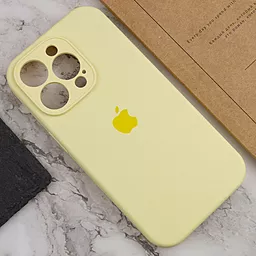 Чохол Silicone Case Full Camera для Apple iPhone 13 Pro Max Mellow yellow - мініатюра 3 Чохол Silicone Case Full Camera для Apple iPhone 13 Pro Max Mellow yellow - мініатюра 3