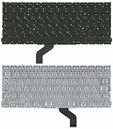 Клавіатура для ноутбуку Apple MacBook Pro A1425 з підсвіткою Light без рамки вертикальний Ентер чорна