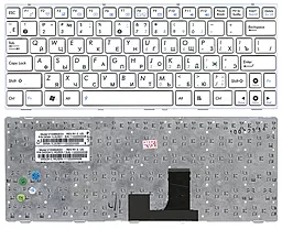 Клавиатура для ноутбука Asus EEE PC 1005HA 1008HA белая
