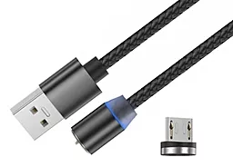 Кабель USB Havit HV-CB6162 Magnetic micro USB Cable Black - миниатюра 2