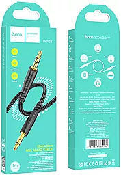 Аудіо кабель Hoco UPA24 Smooth AUX mini Jack 3.5mm M/M Cable 1 м black - мініатюра 5