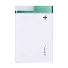Повербанк Remax Proda Crave PPL-20 12000mAh White/Green - фото Повербанк Remax Proda Crave PPL-20 12000mAh White/Green