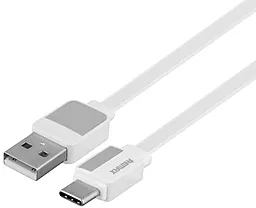 Кабель Remax RC-154a USB-A - Type-C 12w 2.4a 1м cable White - фото Кабель Remax RC-154a USB-A - Type-C 12w 2.4a 1м cable White