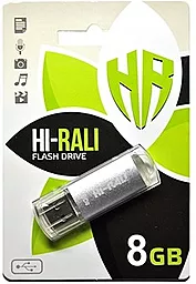 Флешка Hi-Rali 8GB Rocket Series USB 2.0 (HI-8GBVCSL) Silver